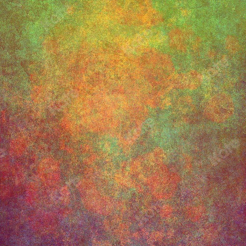 Kate Abstract Rusty Orange Green Textured Backdrop for photography -UK