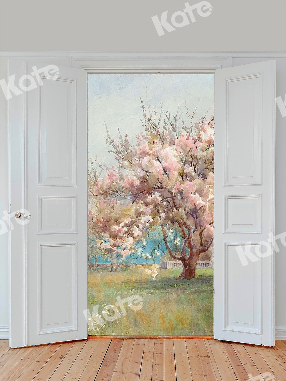 Kate Door With Flower Tree Backdrop Designed by Chain Photography -UK