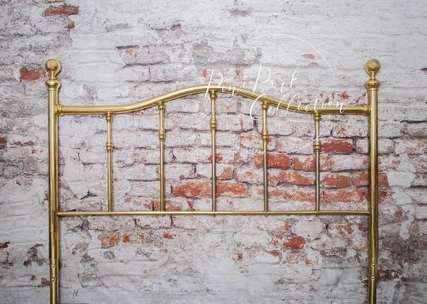 Headboard Full Brass Bed Backdrop