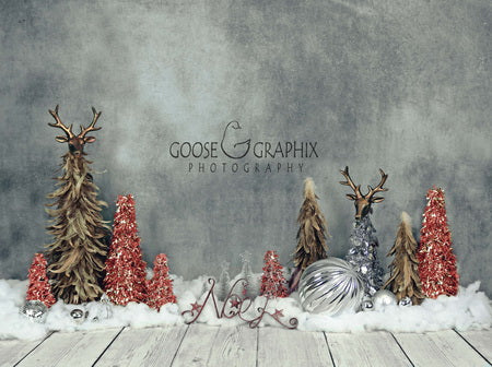 Kate Glamour Red Christmas Abstract