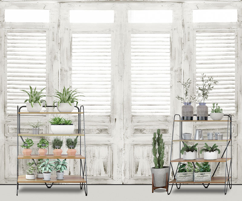 Kate Spring Flower White Window Room Backdrop Designed By Claire -UK