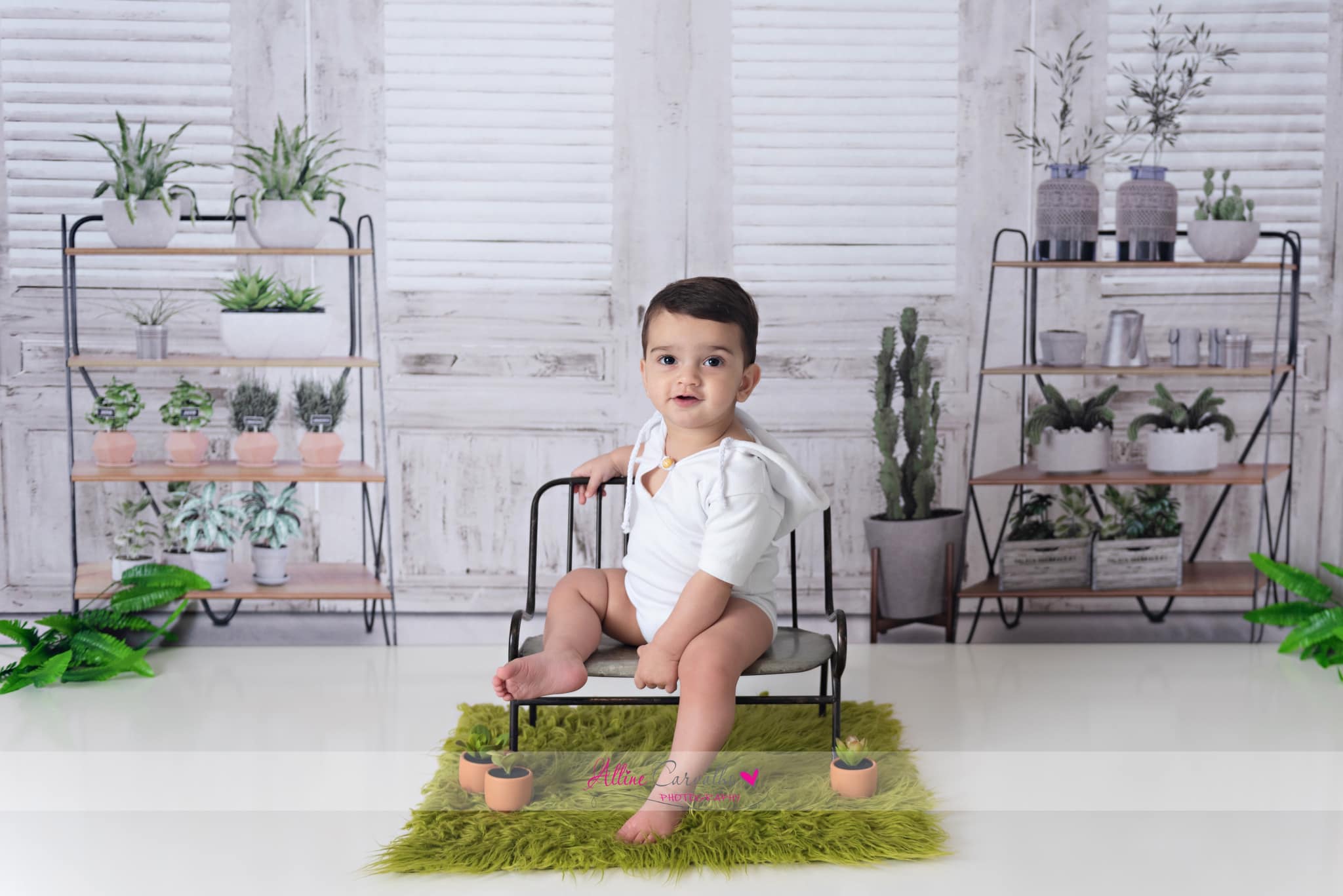 Kate Spring Flower White Window Room Backdrop Designed By Claire -UK