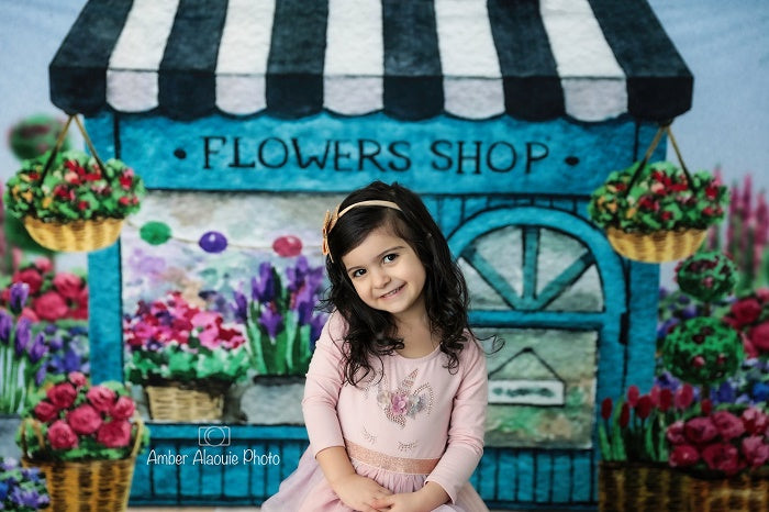 Kate Spring Flower Shop Backdrop Designed By Claire -UK