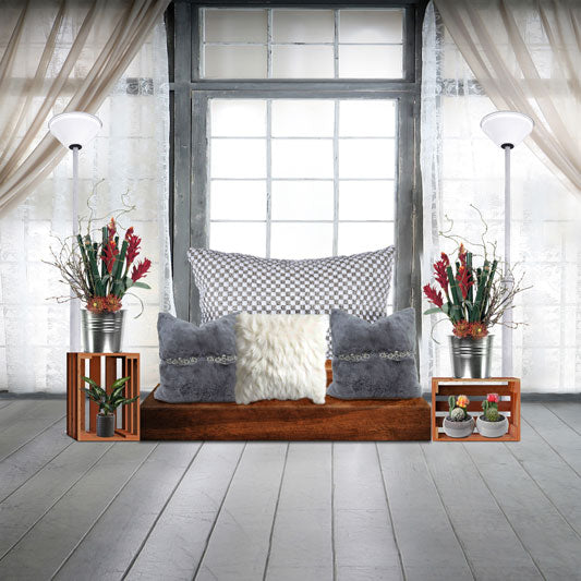 Kate Easter Flower Decoration Wood Backdrop Designed By Claire -UK