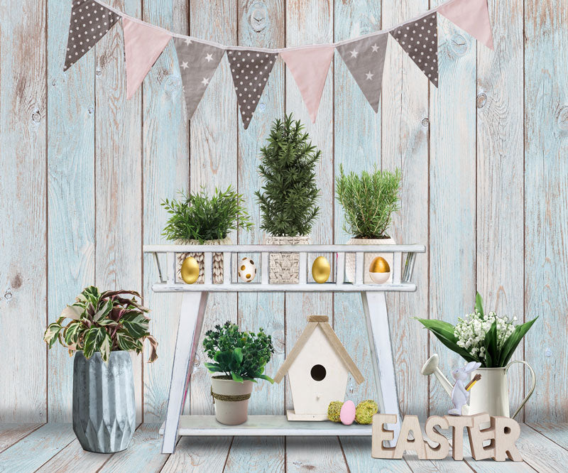 Kate Easter Flower Decoration Wood Backdrop Designed By Claire -UK