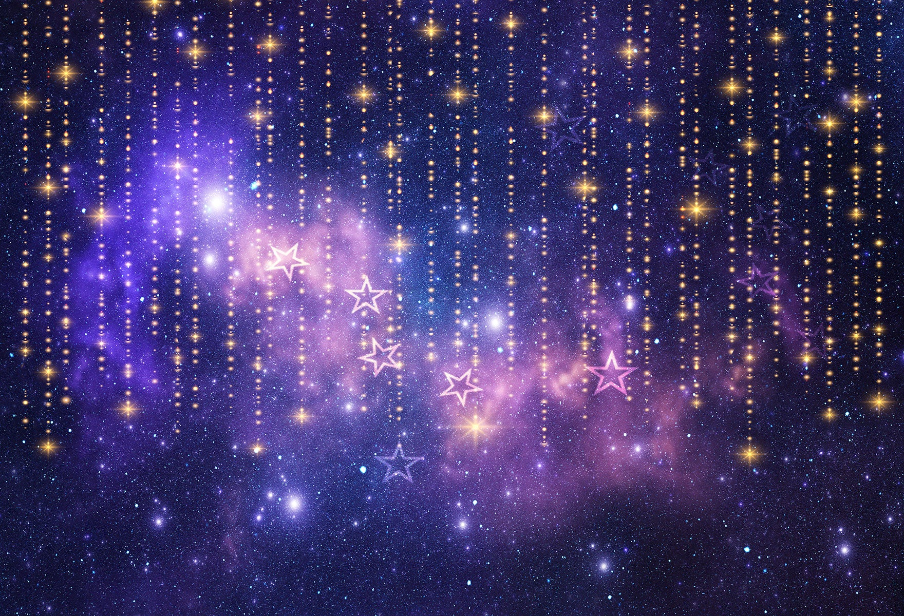 Kate Purple Sky Stars Backdrop for Children Photography -UK
