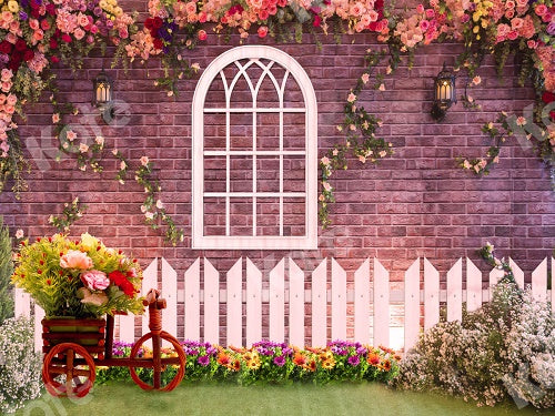 Spring Garden Floral Backdrop