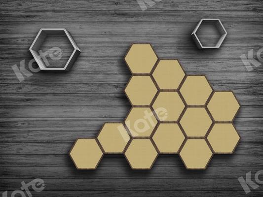 Kate Honeycomb Birthday Wood Backdrop Designed By JS Photography -UK