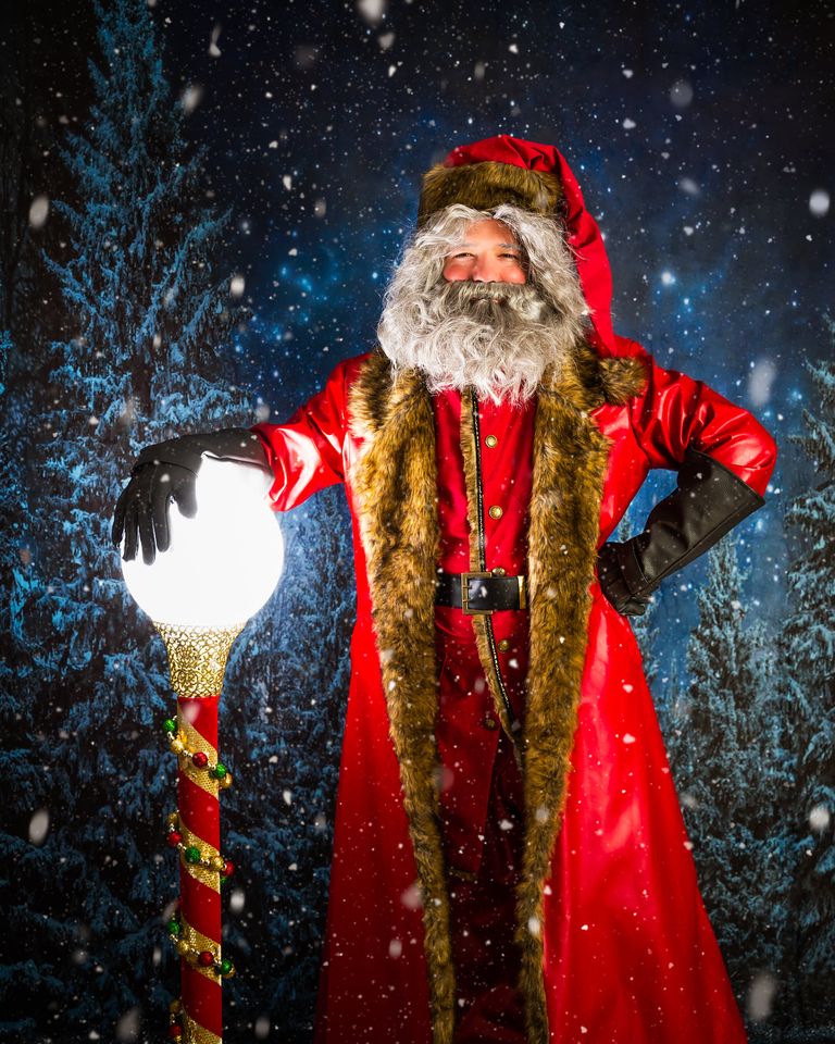 Kate Christmas Backdrop Stars Night Snow Forest Designed By JS Photography -UK