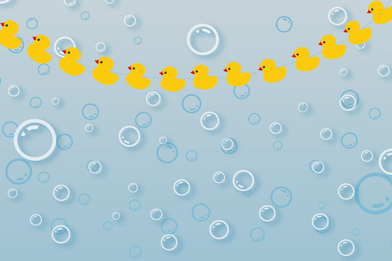 Kate Ducky Bath Summer Backdrop Bubbles for splash sessions designed by Jerry_Sina -UK
