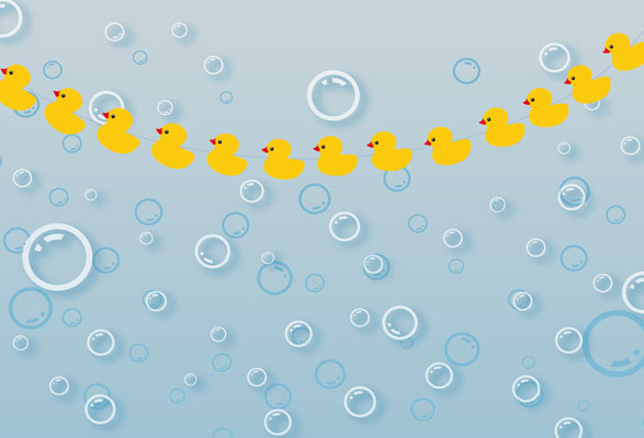 Kate Ducky Bath Summer Backdrop Bubbles for splash sessions designed by Jerry_Sina -UK