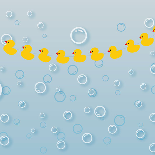 Kate Ducky Bath Summer Backdrop Bubbles for splash sessions designed by Jerry_Sina -UK