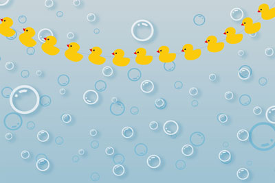 Kate Ducky Bath Summer Backdrop Bubbles for splash sessions designed by Jerry_Sina -UK
