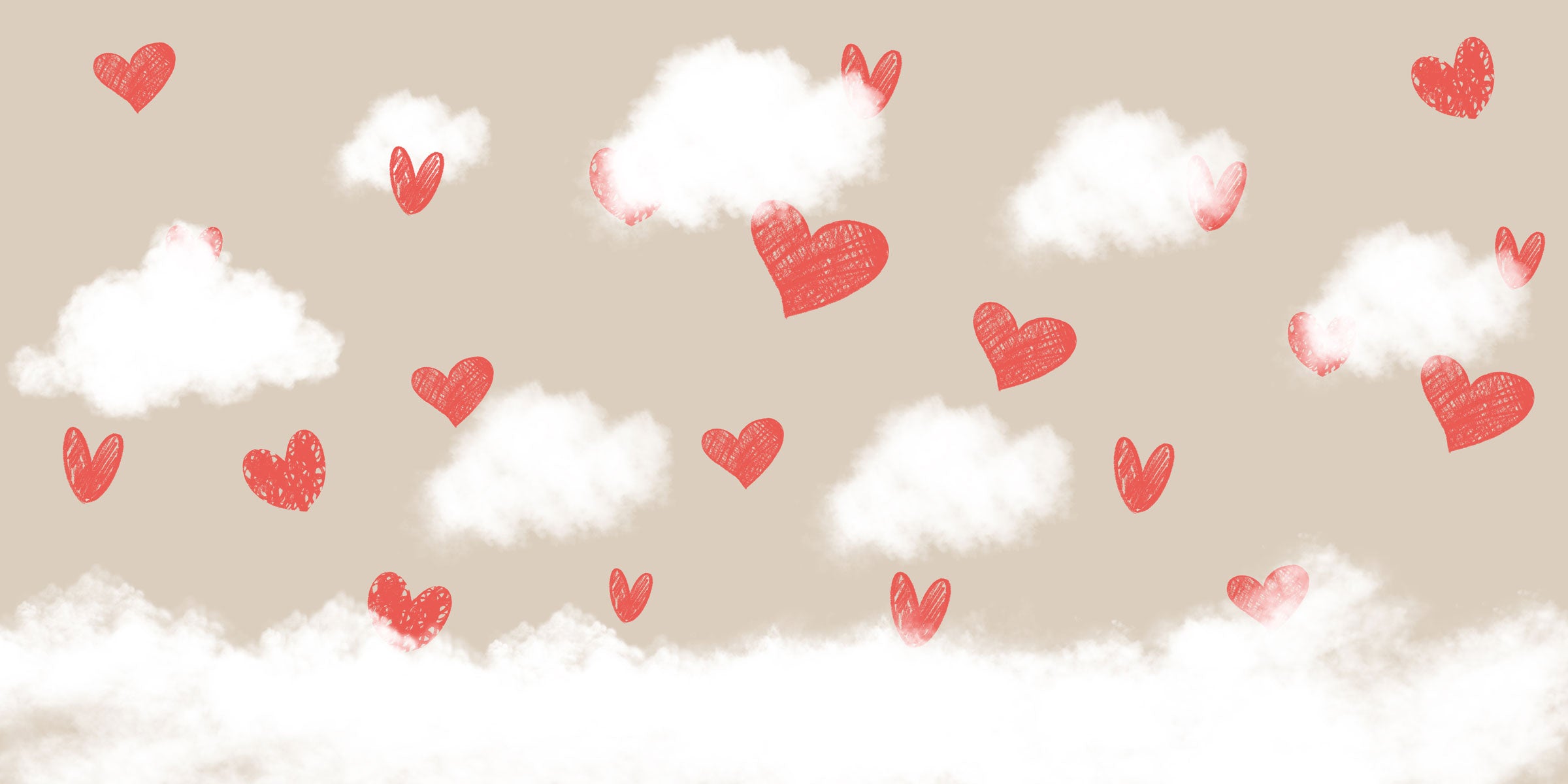 Kate Valentine's Day Red Hearts Backdrop Designed By Jerry_Sina -UK