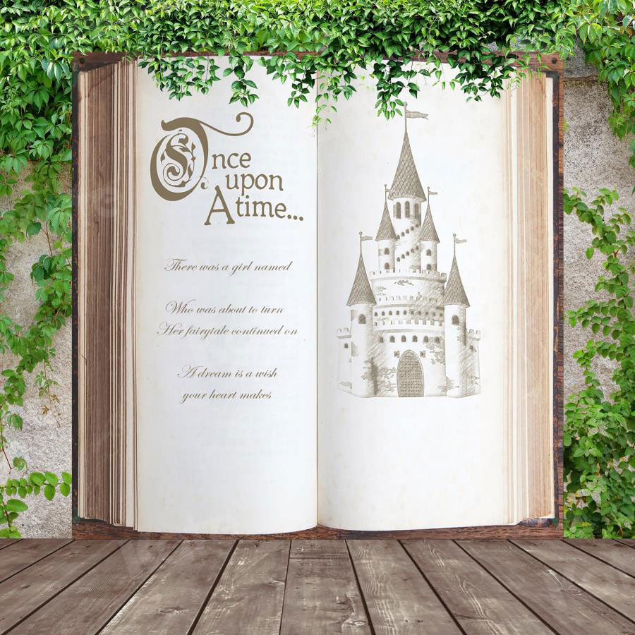 Kate Fairy Tale Backdrop Castle Book Story Designed By JS Photography -UK
