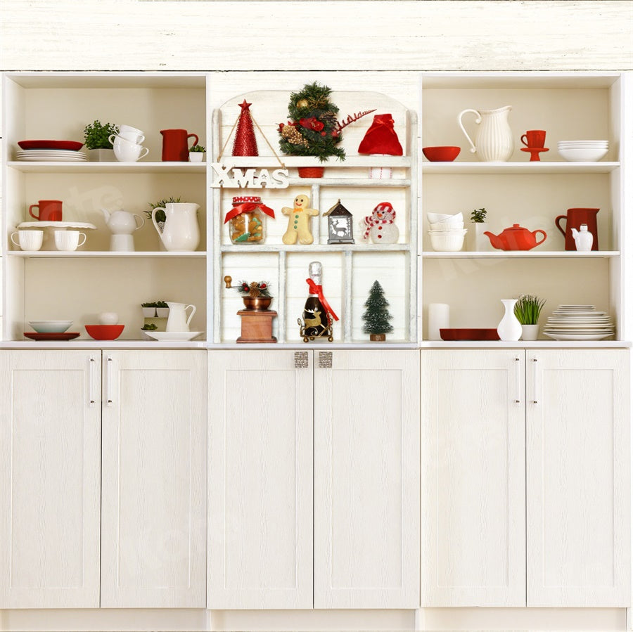 Kate Christmas Chef Kitchen Backdrop Designed By JS Photography -UK