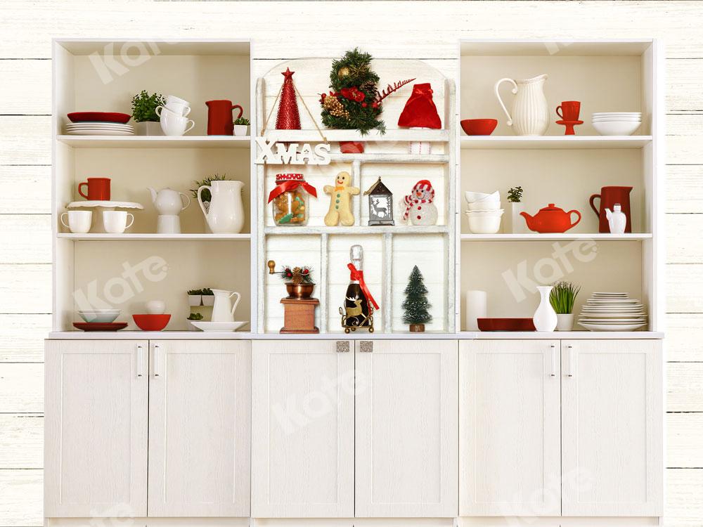 Kate Christmas Chef Kitchen Backdrop Designed By JS Photography -UK