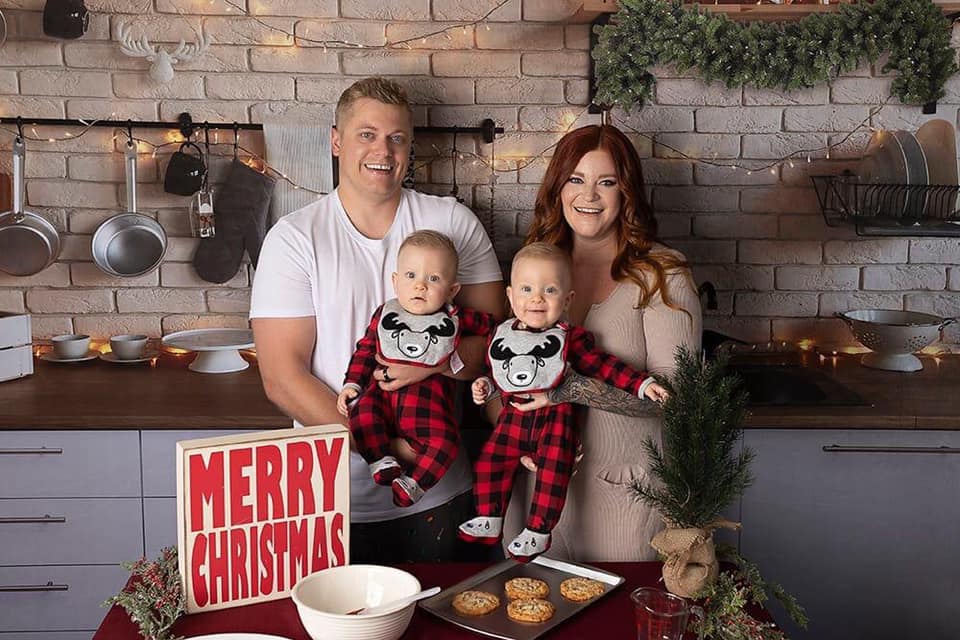 Kate White Wall Christmas Kitchen Backdrop Designed By Jerry_Sina -UK