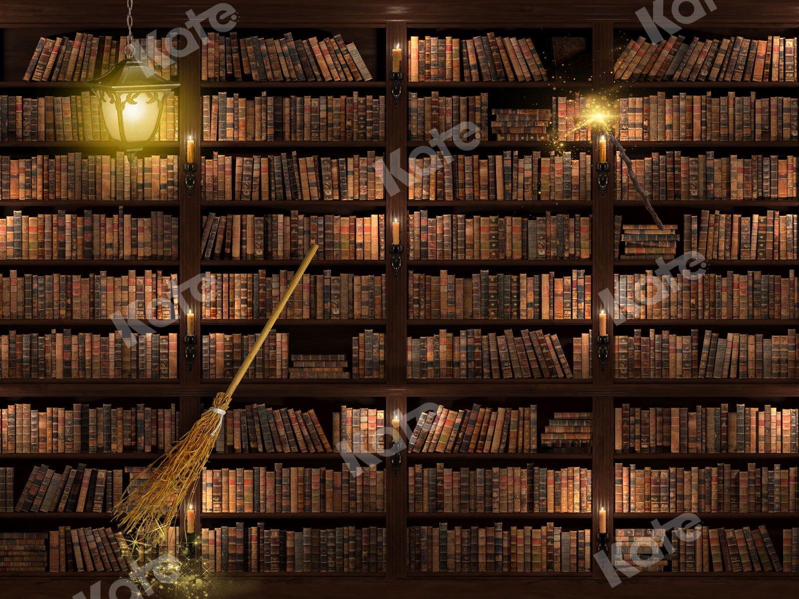 Kate Library Bookshelf Back To School Backdrop Designed By JS Photography -UK