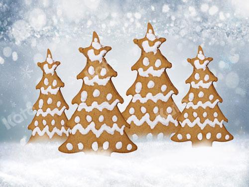 Kate Christmas Tree Gingerbread Backdrop Designed By JS Photography -UK