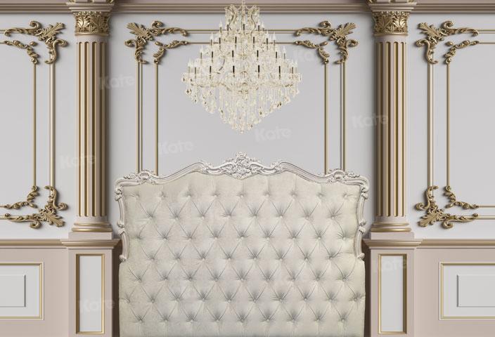Kate White Palace Boudoir Headboard Retro Backdrop Designed By JS Photography -UK