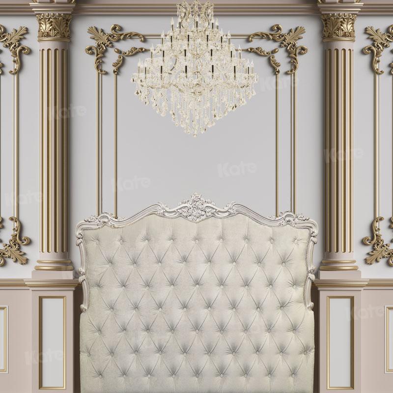 Kate White Palace Boudoir Headboard Retro Backdrop Designed By JS Photography -UK