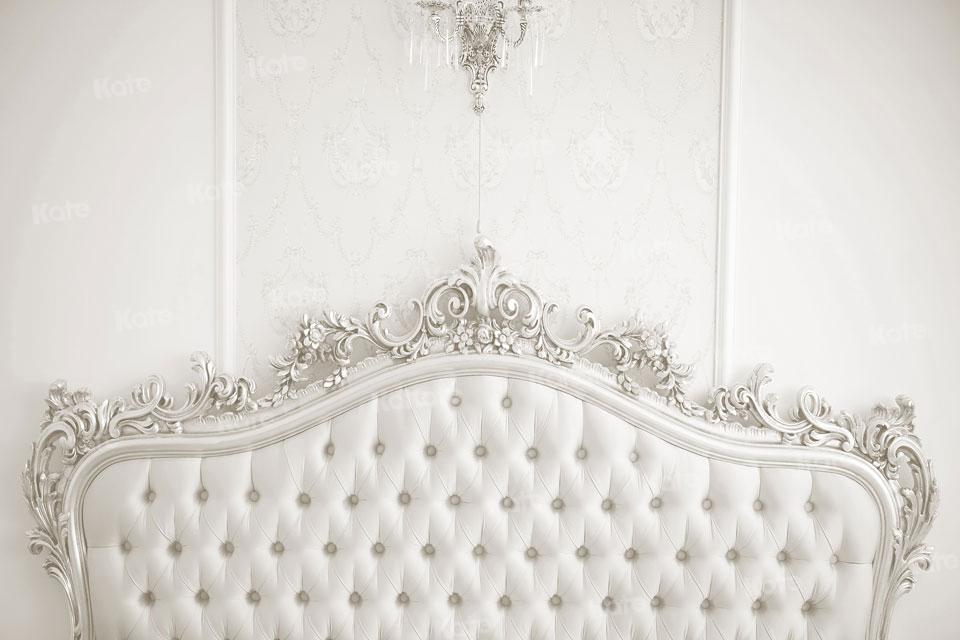 Kate White Boudoir Headboard Bedroom Backdrop Designed By JS Photography -UK