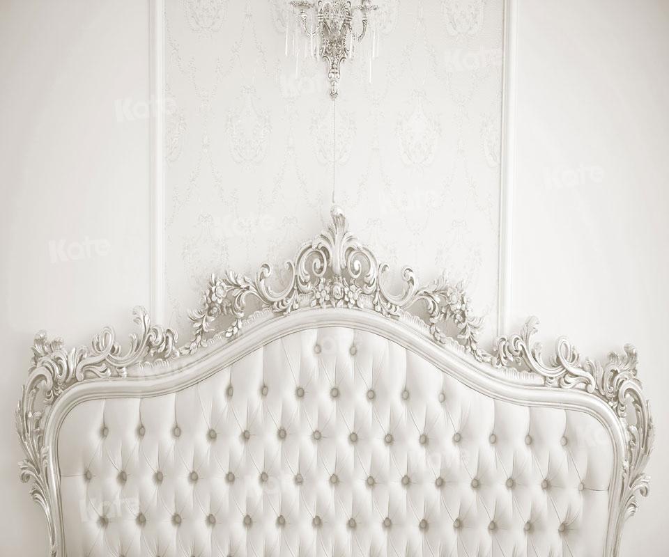 Kate White Boudoir Headboard Bedroom Backdrop Designed By JS Photography -UK