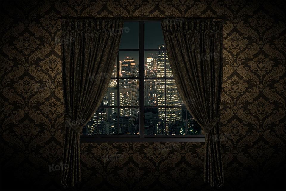 Kate Window Vintage City Sence Backdrop Designed by JS Photography -UK