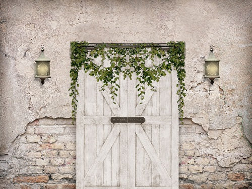 Spring/Easter Barn Door Backdrop