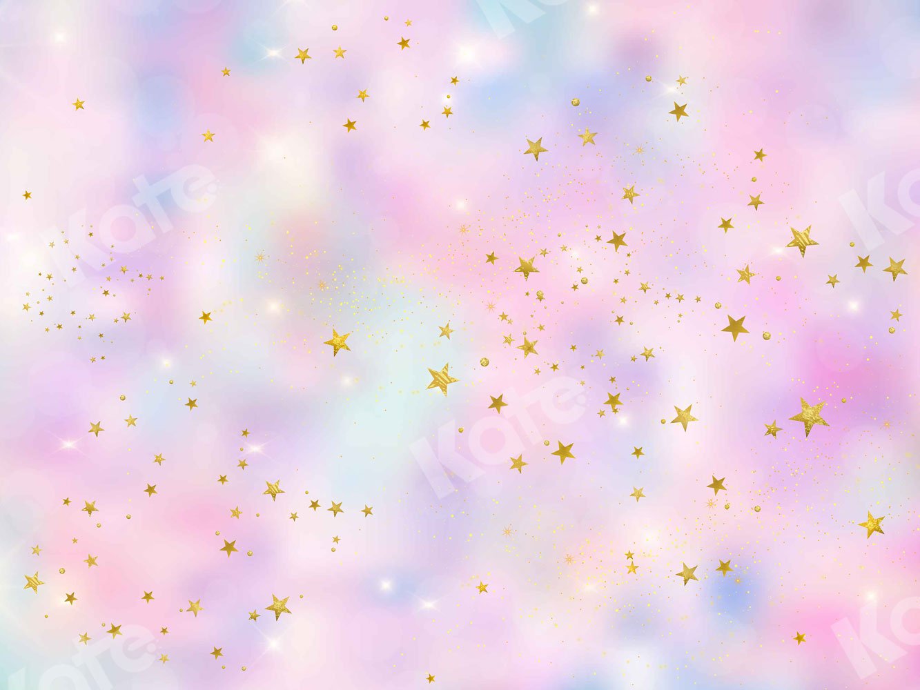 Kate Cake Smash Backdrop Pink Clouds Stars Backdrop Designed By JFCC -UK