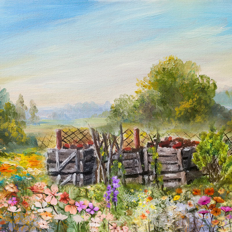 Kate Spring Colorful Flowers Valentine's Day Backdrop for Photography Designed by JFCC -UK