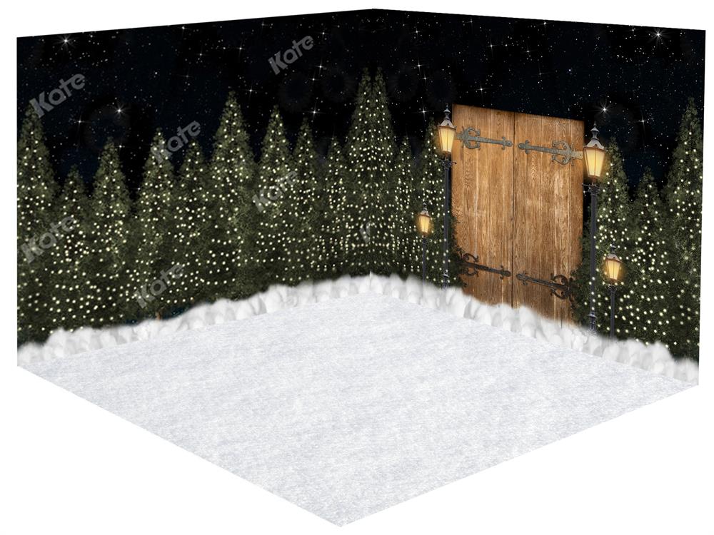 Kate Christmas Trees Snow Winter Room Set -UK