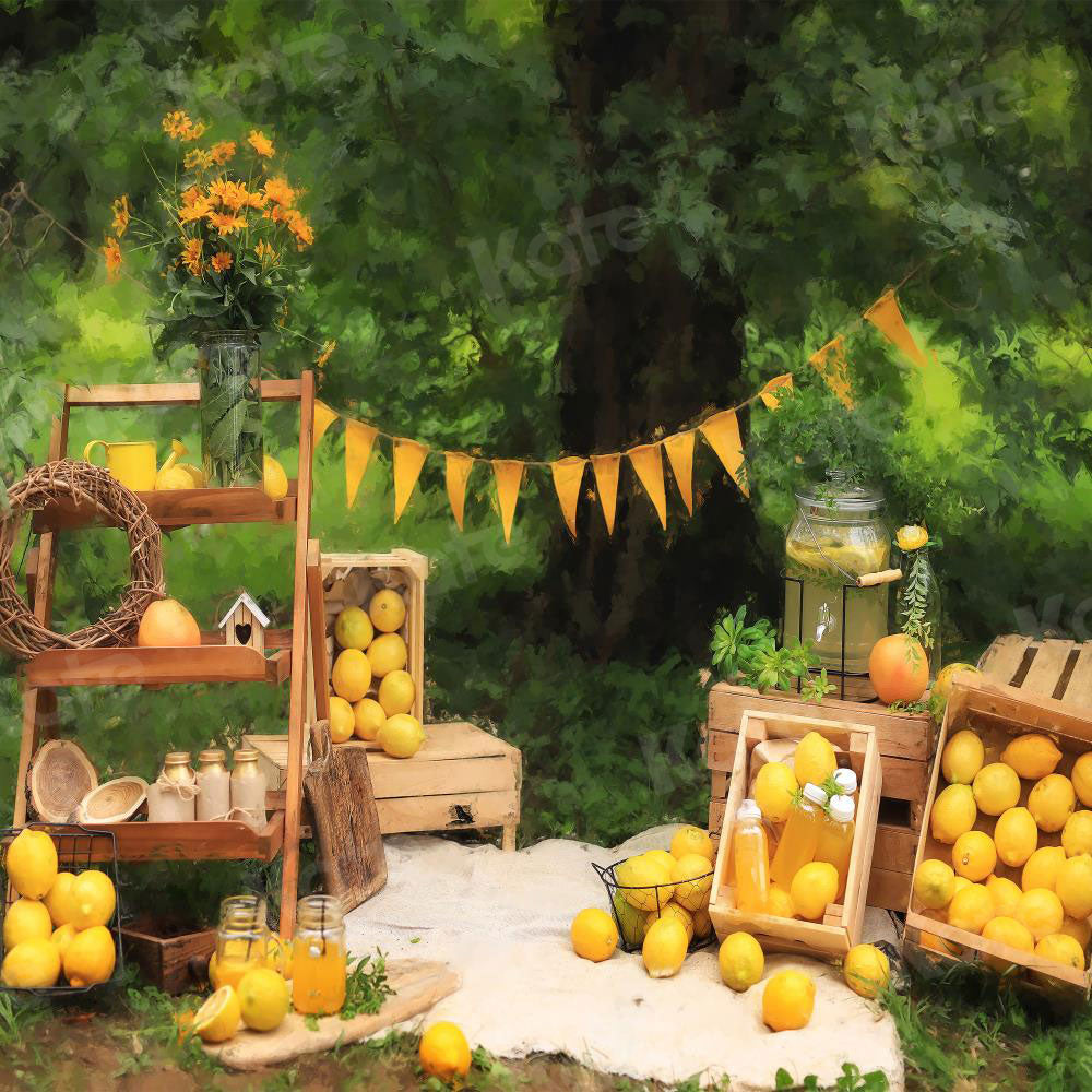Kate Summer Lemonade Tree Children Backdrop for Photography -UK
