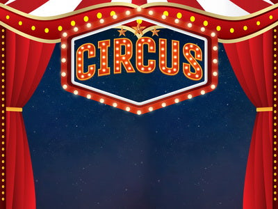 Kate children Circus Show Red Curtain