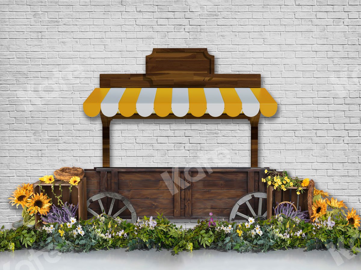 Kate Flowers Stand White Wall Backdrop for Photography -UK