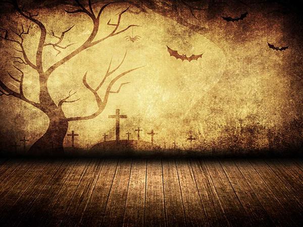 Kate Brown Floor Tree Bat Backdrop for Halloween Photography - Kate backdrop UK