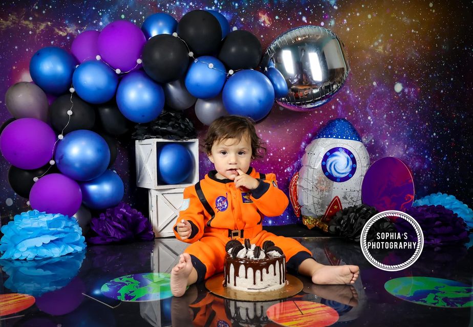 Kate Children Colorful Galaxy Outer Space Backdrop for Photography -UK