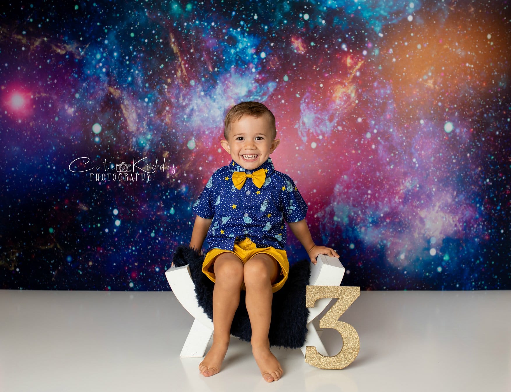 Kate Children Colorful Galaxy Outer Space Backdrop for Photography -UK