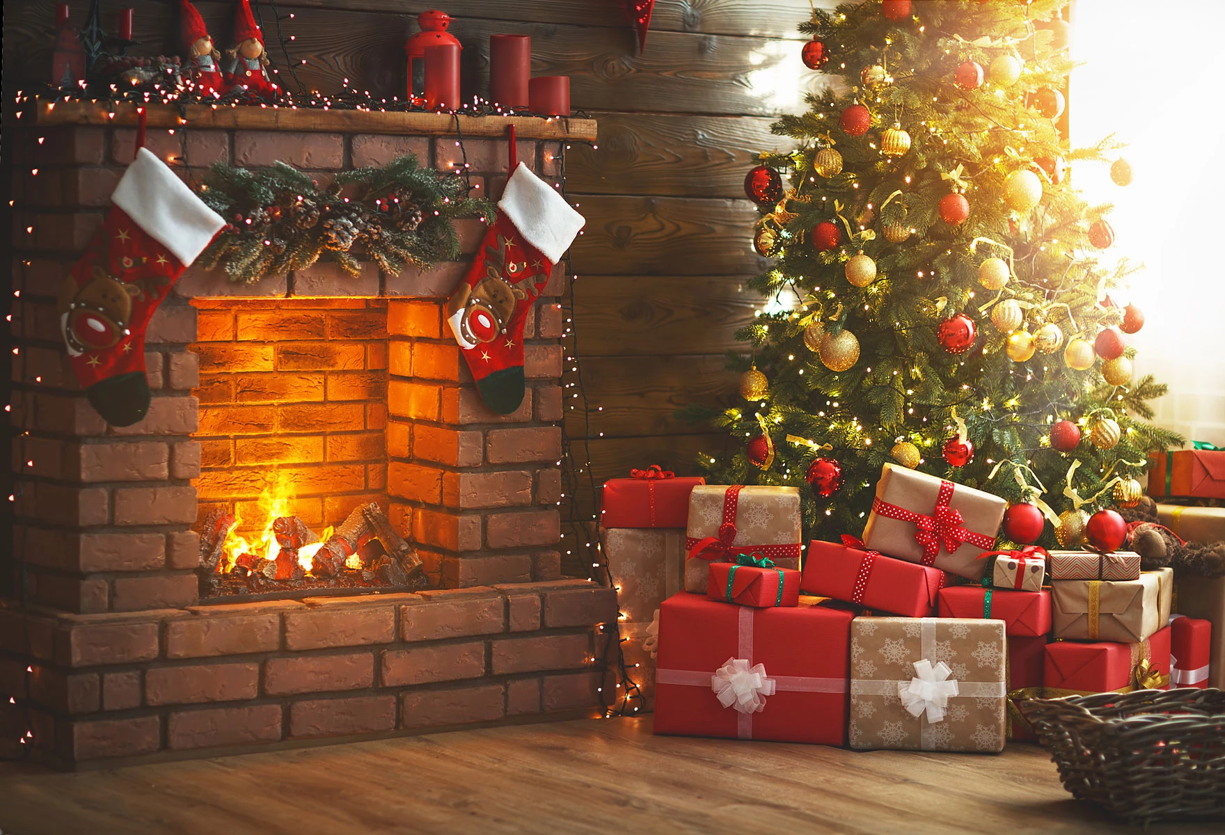 Kate Winter Christmas trees Fireplace Christmas Gifts for Pictures -UK