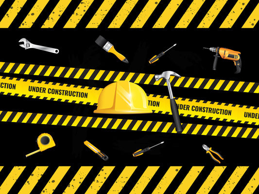 Kate Yellow and Black Stripe of Construction Backdrop for photography -UK