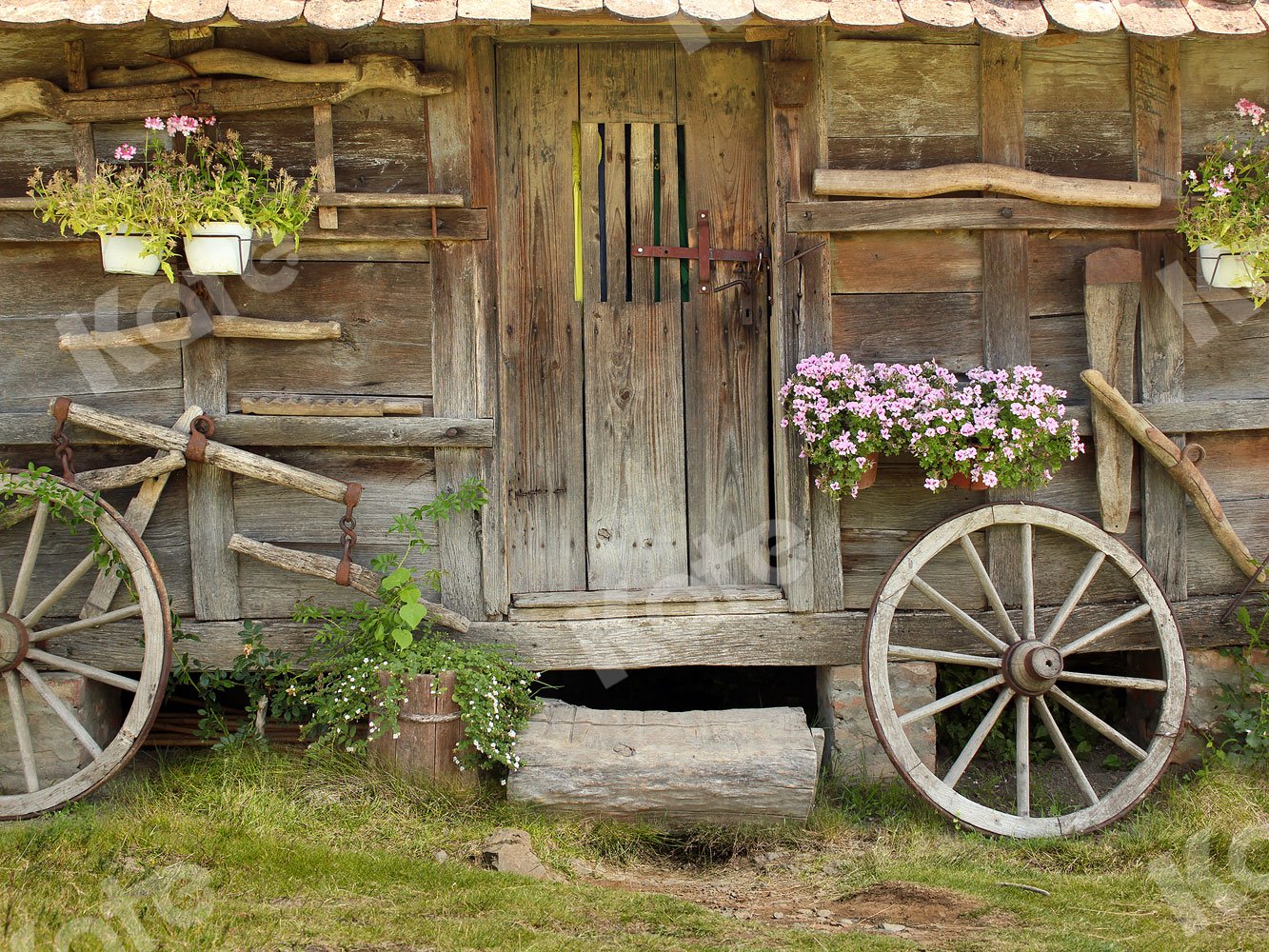 Kate Outdoor Backdrop Old Wood Barn for Photography -UK