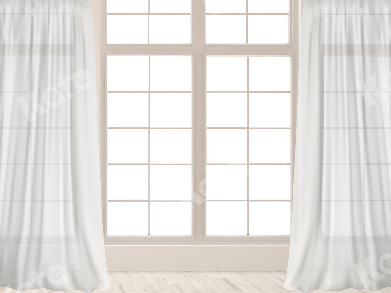 Kate White Window White Curtain Backdrop for Photography -UK
