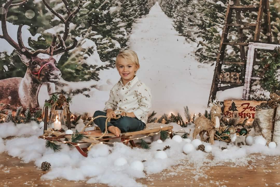 Kate Christmas Trees Sale Backdrop for Photography -UK