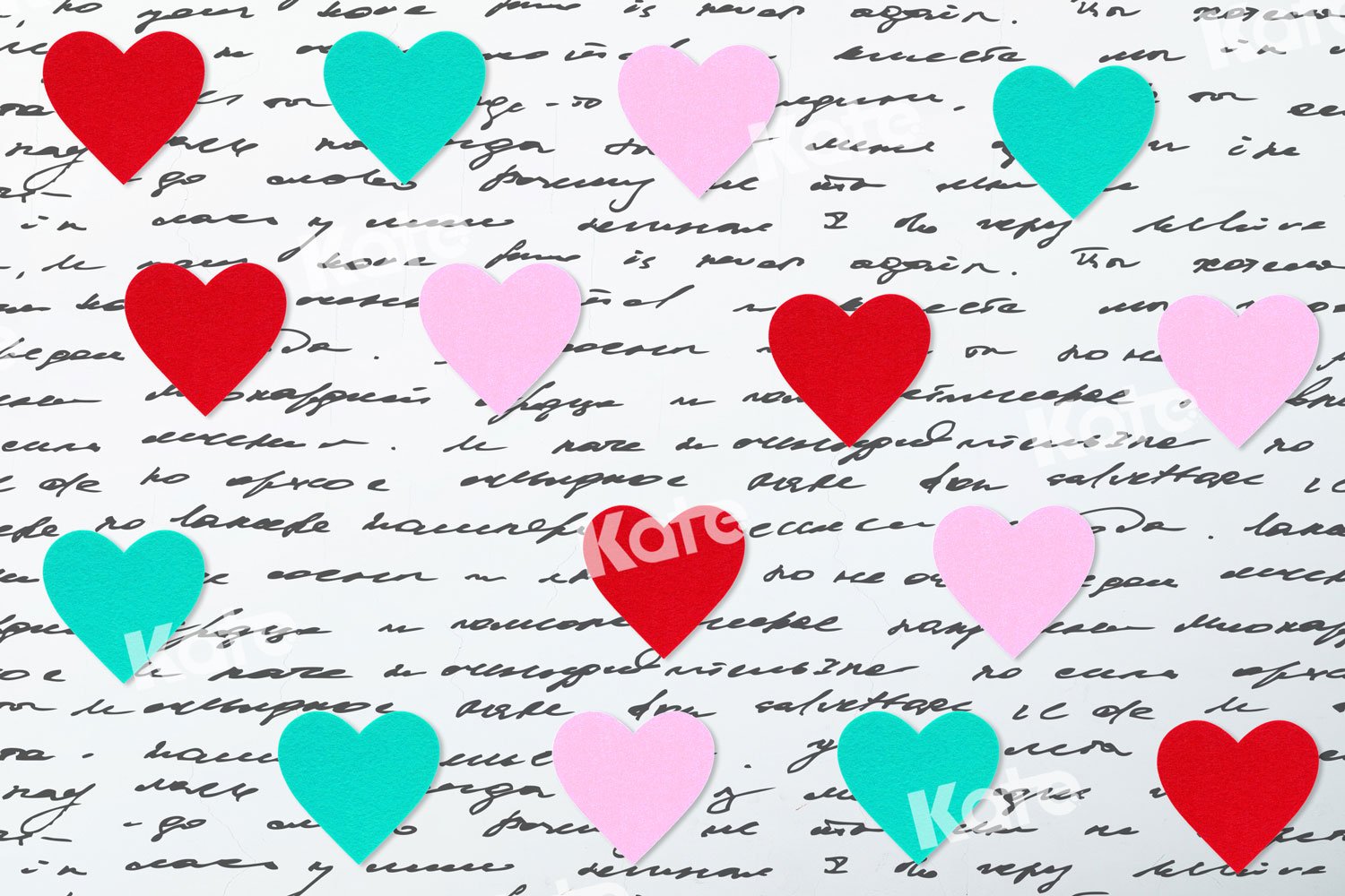 Kate Valentine's Day Love Words Wall Backdrop for Photography -UK