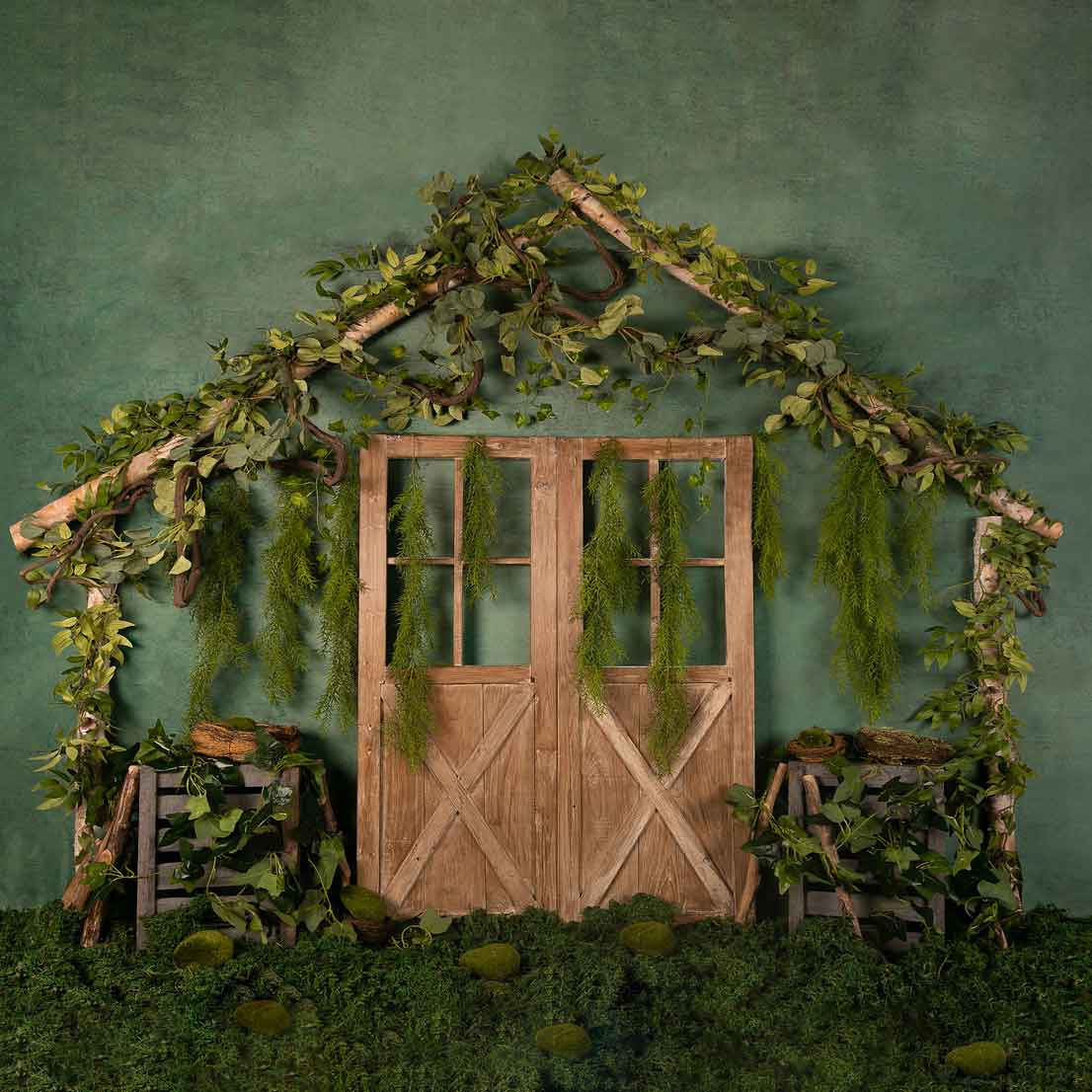 Kate Green Garden Door Summer Backdrop Designed by Jia Chan Photography -UK