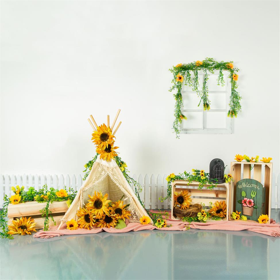 Kate Summer Sunflower Backdrop Designed by Jia Chan Photography