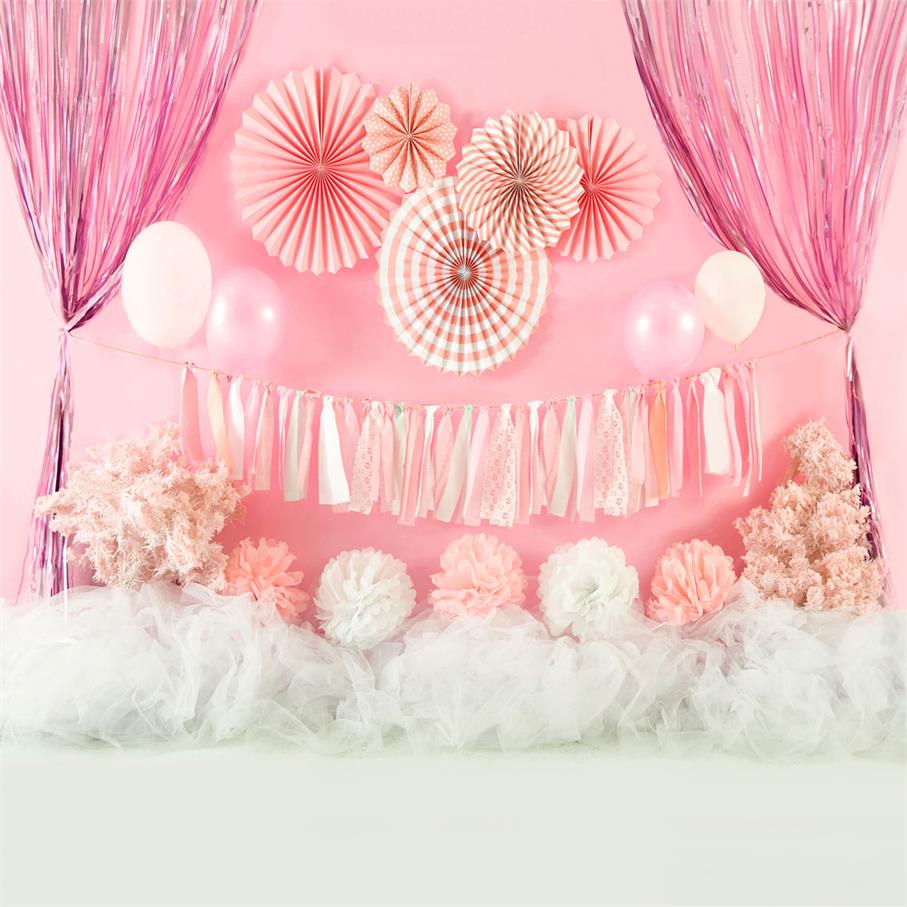 Kate Pink Girls Cake Smash Backdrop Designed by Jia Chan Photography -UK