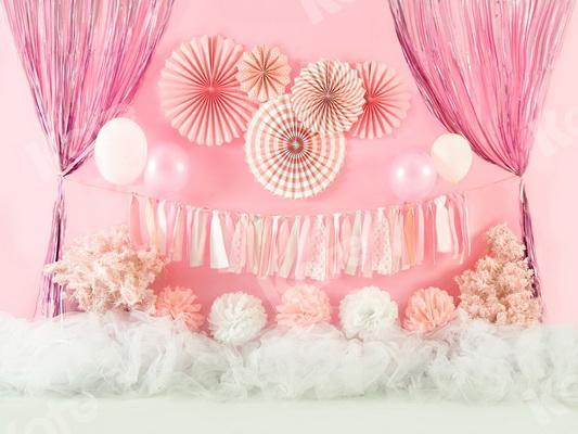 Kate Pink Girls Cake Smash Backdrop Designed by Jia Chan Photography -UK