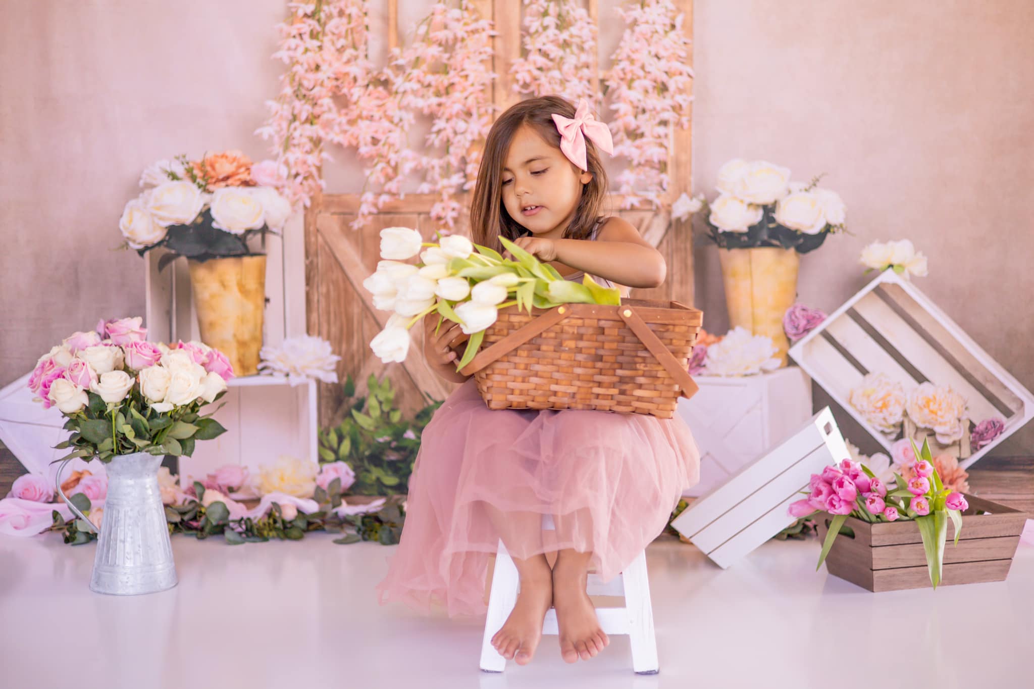 Kate Spring Flowers Door Backdrop Designed by Emetselch -UK